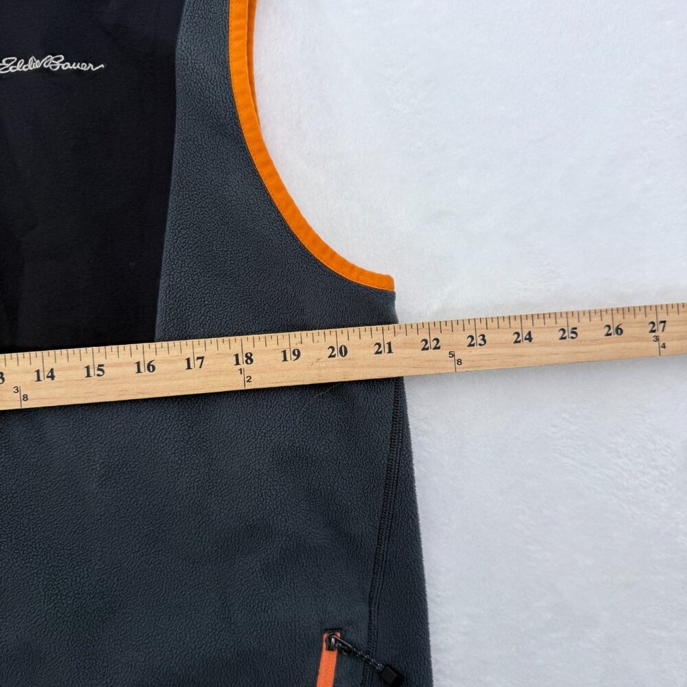 Eddie Bauer Vest Mens L Gray First Ascent Fleece Full Zip Lightweight - Picture 4 of 7